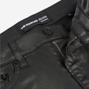 NWT The Kooples Franky Sleek Black Denim Jeans